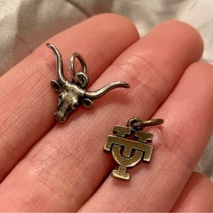 James Avery bundle Texas sterling silver charms - Longhorn & UT